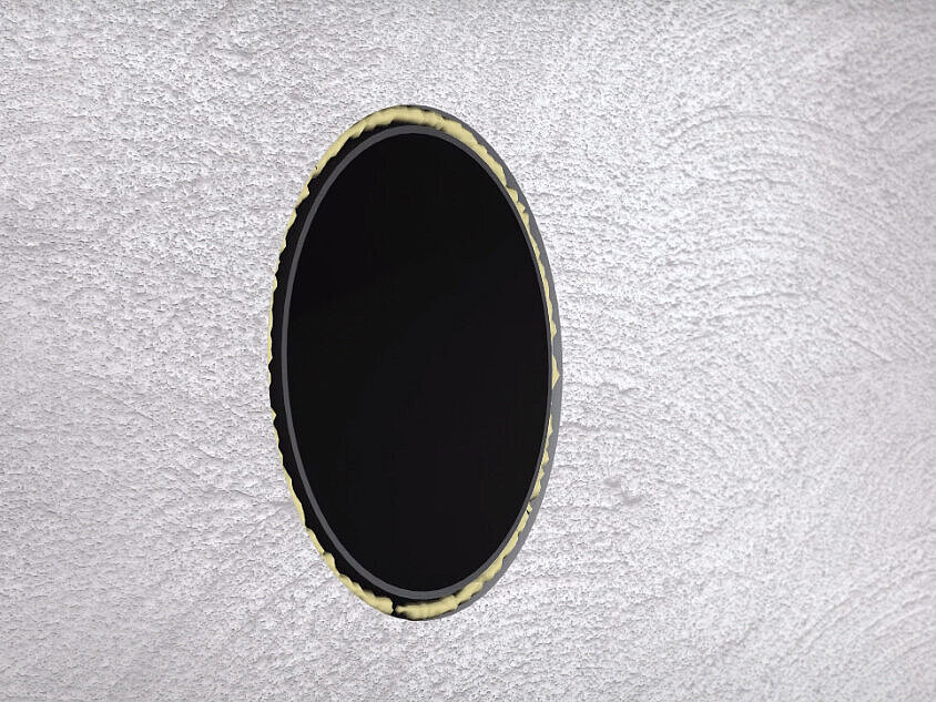 Parete esterna montaggio ventilazione per singolo ambiente Parete esterna montaggio ventilazione per singolo ambiente