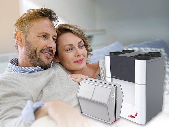 [Translate to Deutsch:] Optimale Luftfeuchtigkeit mit Zehnder Enthalpietauscher