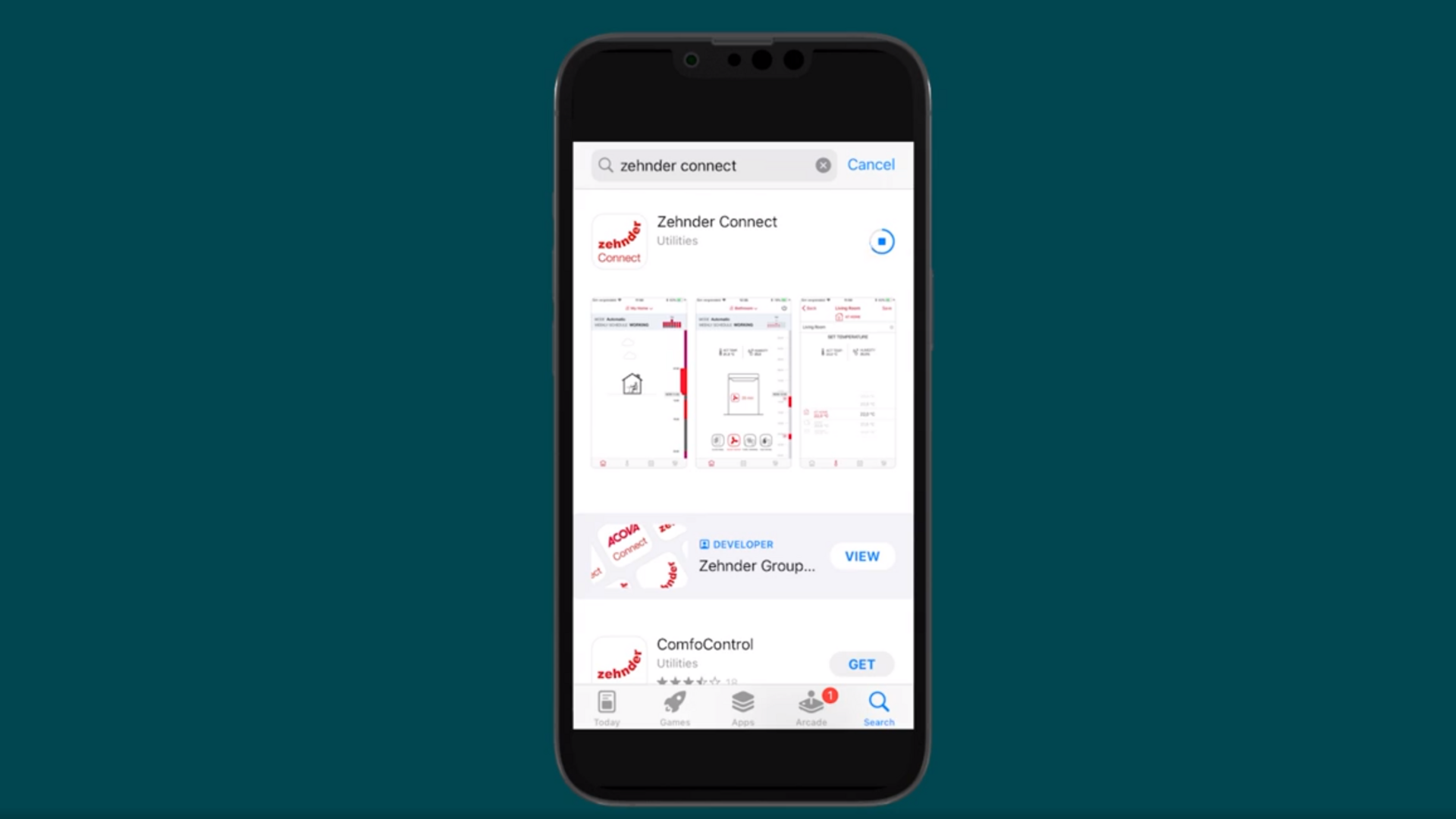 Video Zehnder Connect App Steuerung mit Smartphone
