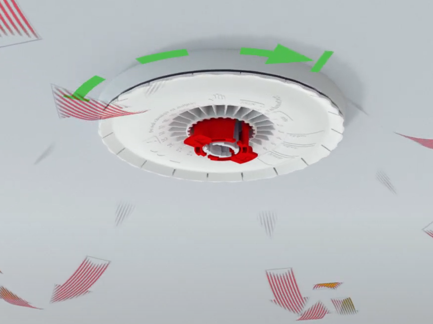 Réglage du débit volumétrique ComfoValve Luna S