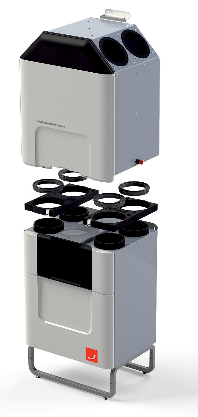 Zehnder ComfoClime sul l’apparecchio di ventilazione Zehnder ComfoClime sul l’apparecchio di ventilazione