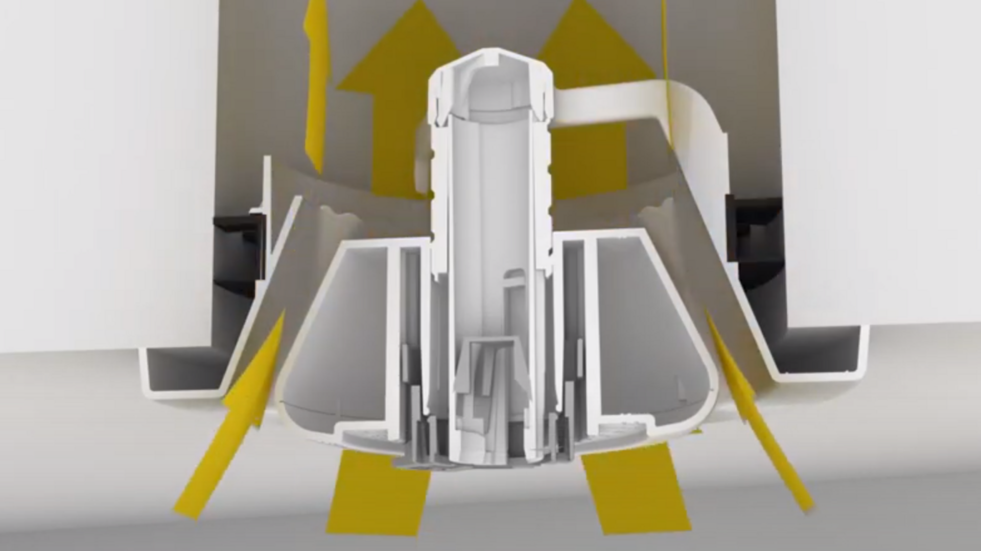 Image de la vidéo du montage de la bouche d’extraction