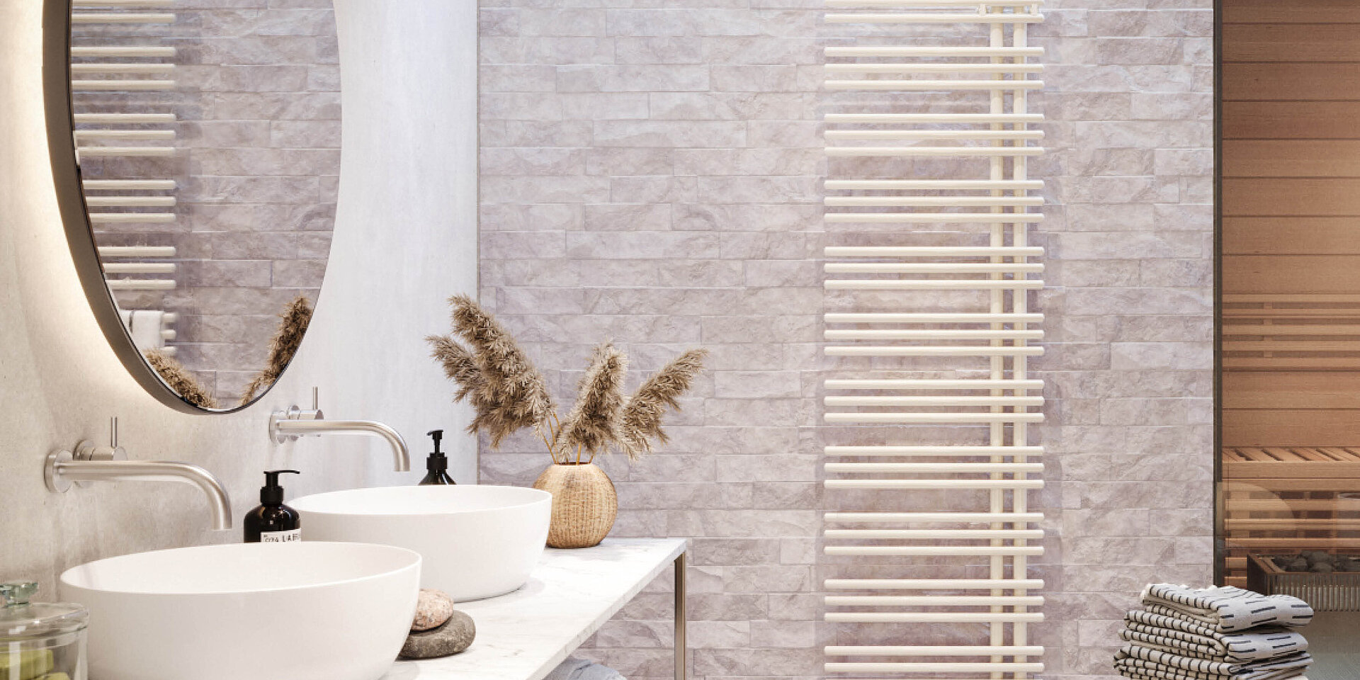 [Translate to Deutsch:] Zehnder Yucca Badheizkörper 