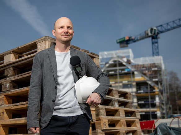 [Translate to Deutsch:] Marco Fehr, Bauherren Podcast Schweiz