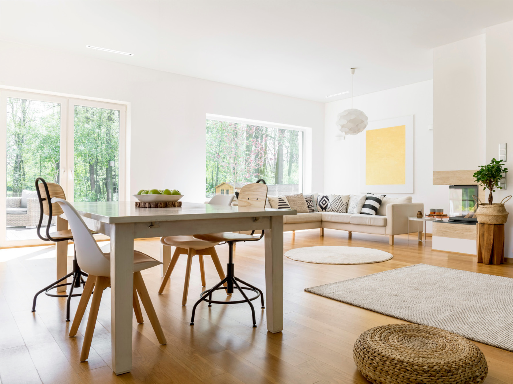 [Translate to Deutsch:] Wohnzimmer mit Zehnder Komfortlüftung