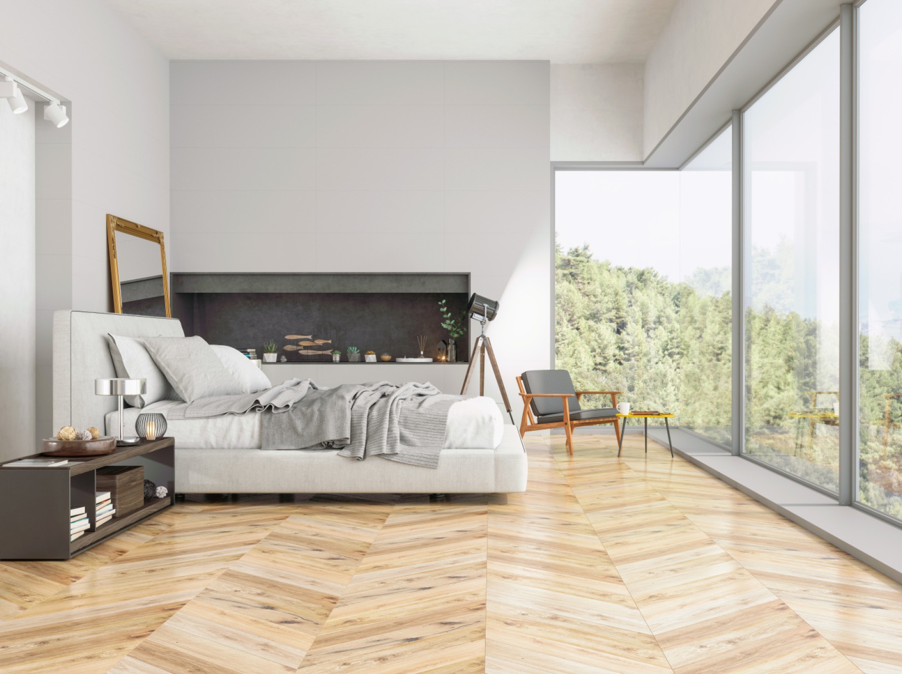 [Translate to Deutsch:] Schlafzimmer mit Zehnder Komfortlüftung