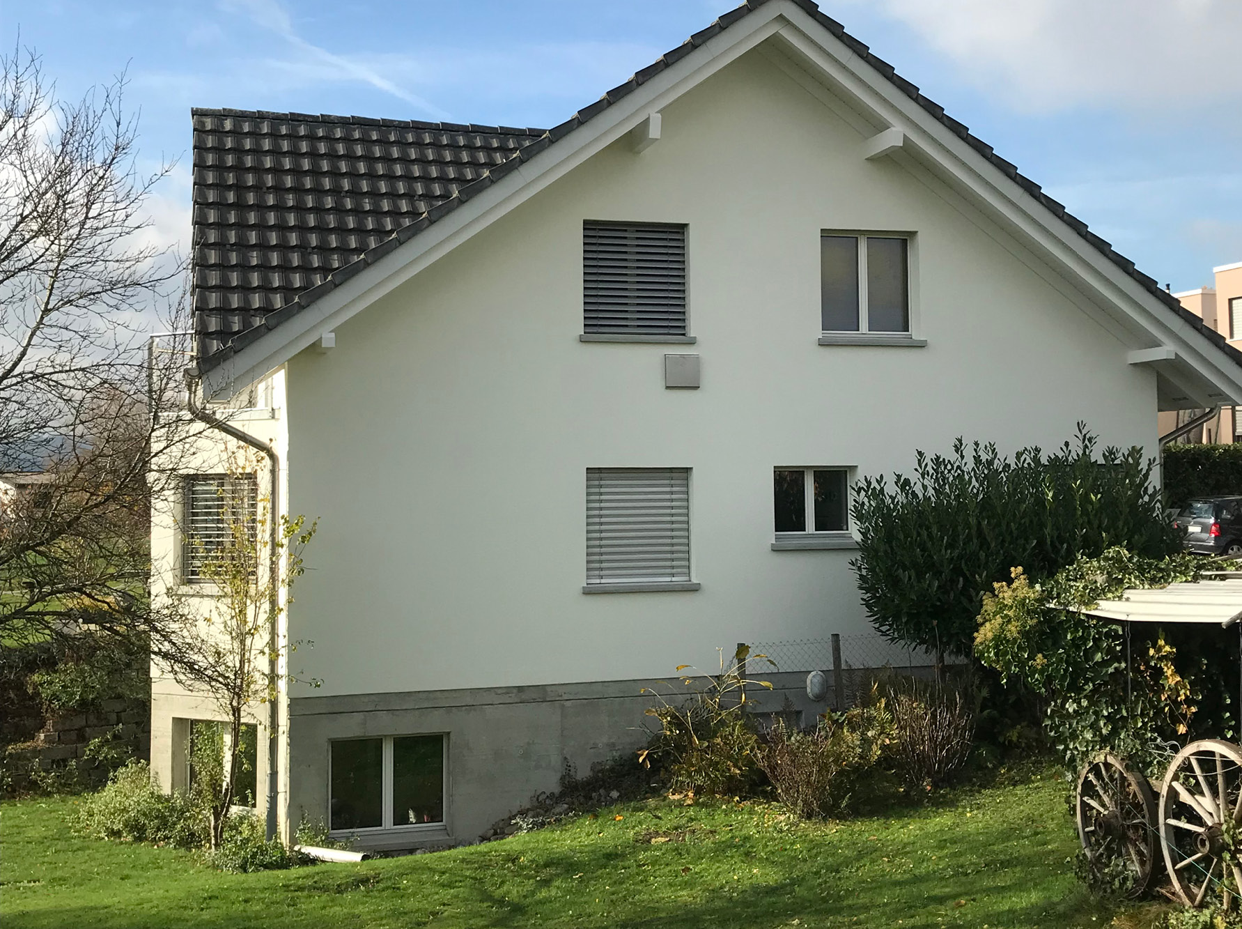 Maison monofamiliale avec système de ventilation de confort pour pièces individuelles
